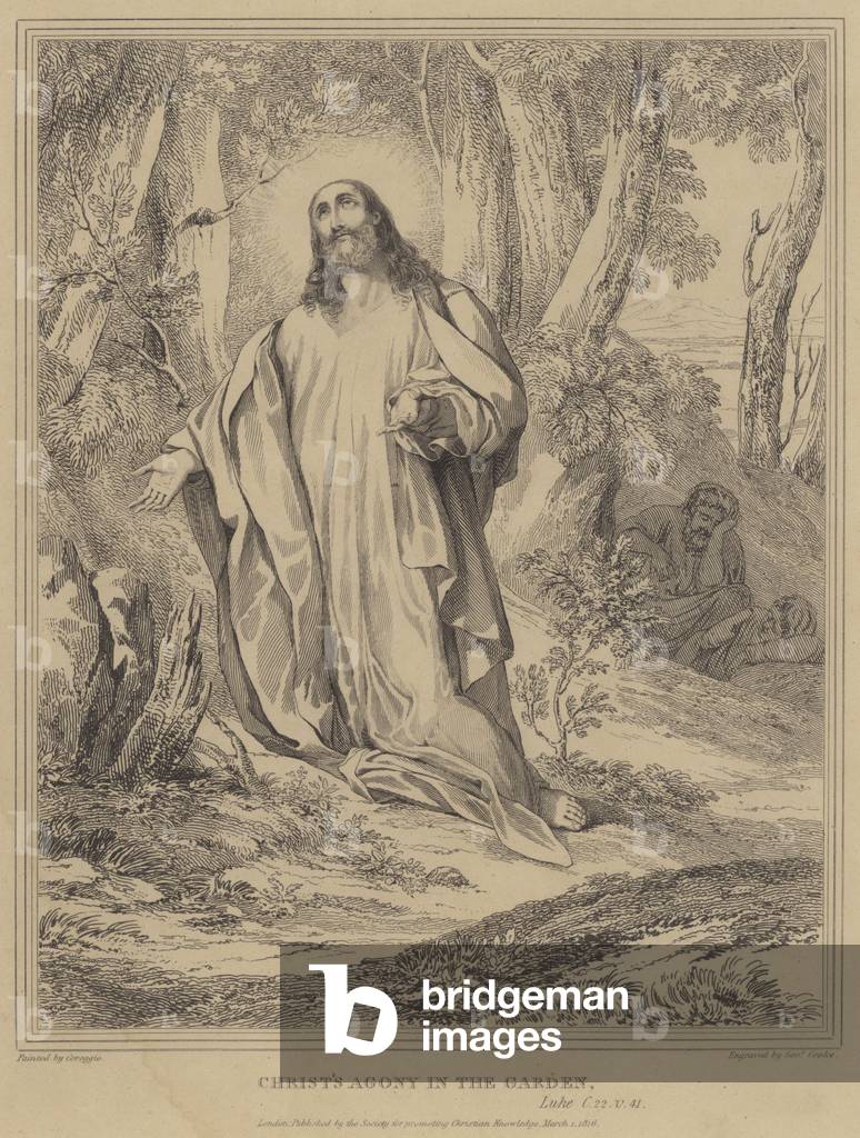 Christ's Agony in the Garden, Luke (engraving)