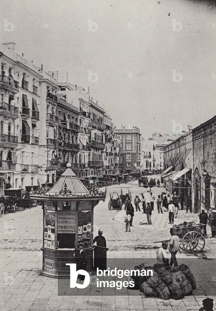 Cadiz: Calle de Issac Peral (b/w photo)
