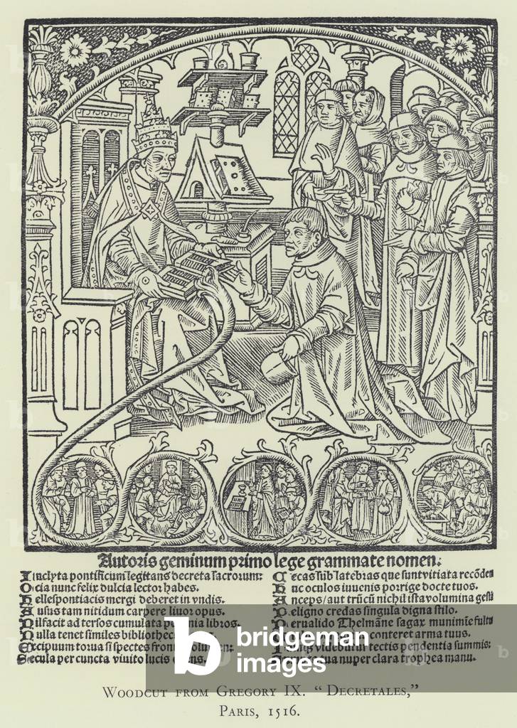 Woodcut from Gregory IX 