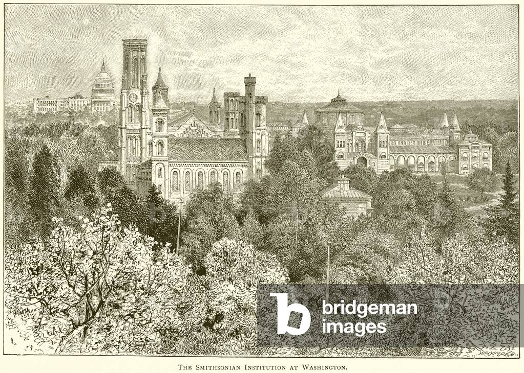 The Smithsonian Institution at Washington (engraving)