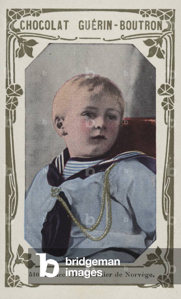 Prince Olaf, Heritier de Norvege (coloured photo)