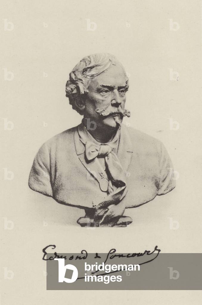 Edmond de Goncourt, French novelist (b/w photo)