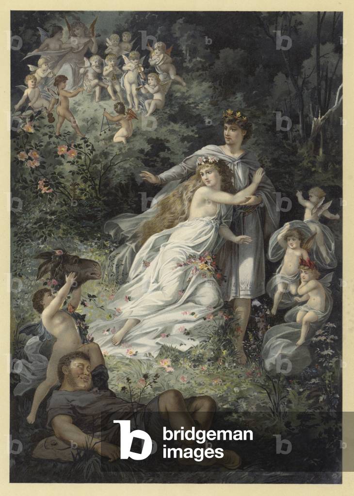 Illustration for A Midsummer Night's Dream (chromolitho)