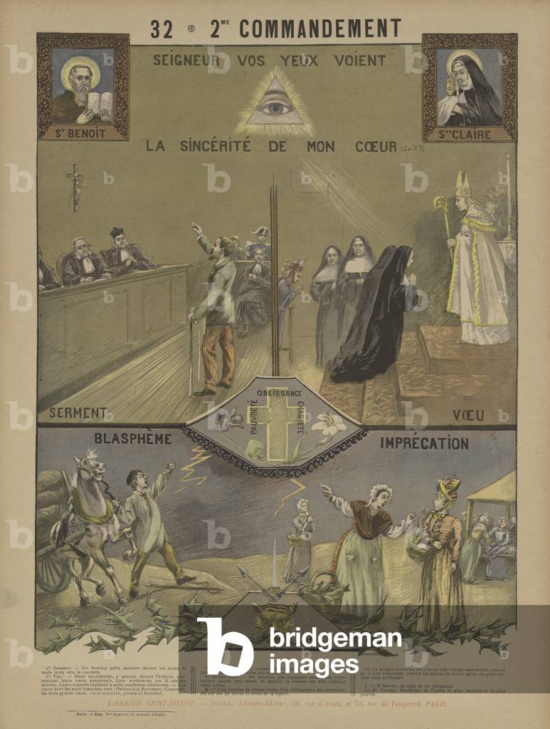 The Second Commandment (colour litho)