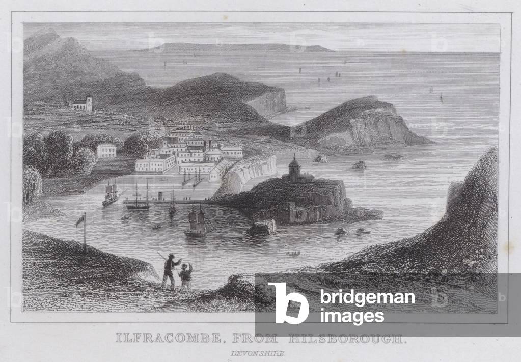 Ilfracombe, from Hilsborough, Devonshire (engraving)