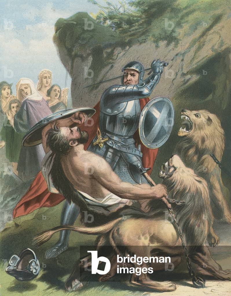 La battaglia del Grande Cuore con Gigante Grim e i Lions