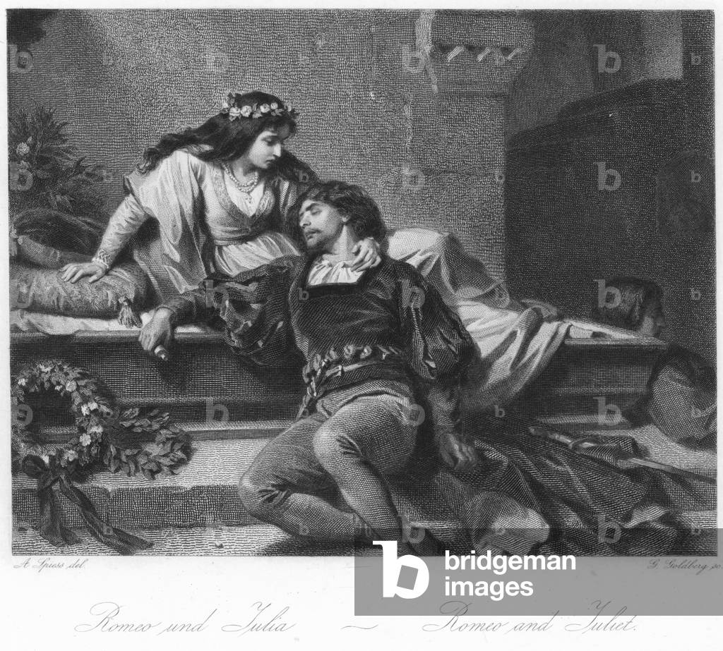 Scene from Romeo and Juliet (engraving)