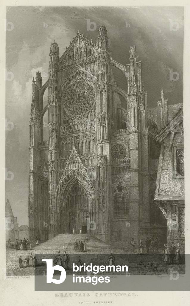 Beauvais Cathedral, South Transept (engraving)