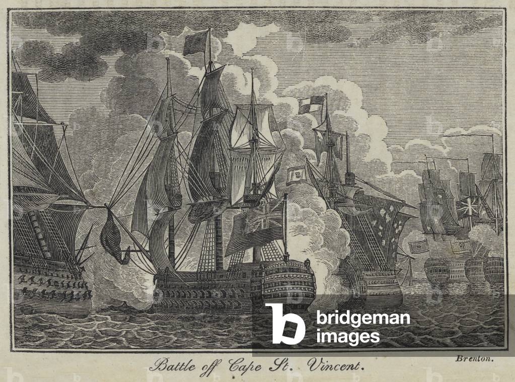 Battle off Cape St Vincent (engraving)