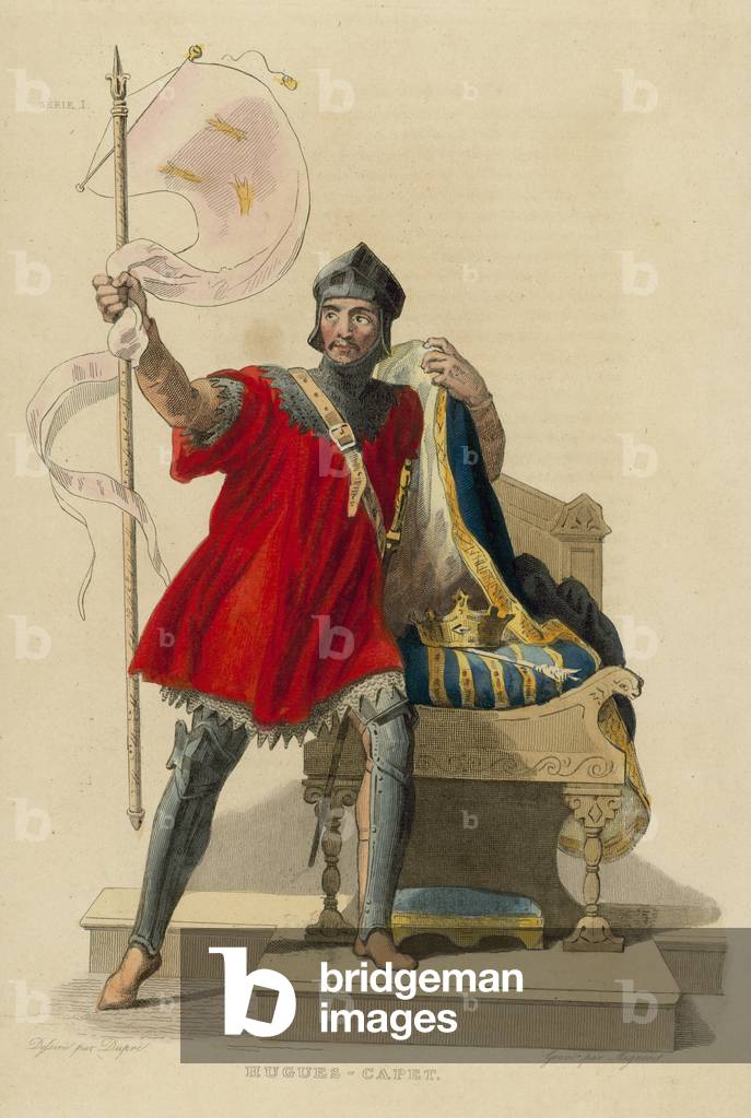 Hugues-Capet (coloured engraving)