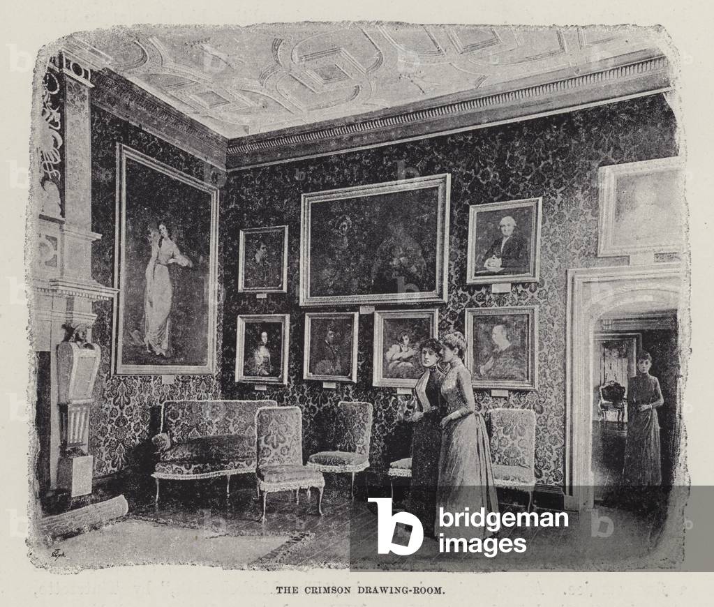 Knole House, The Crimson Drawing-Room (litho)