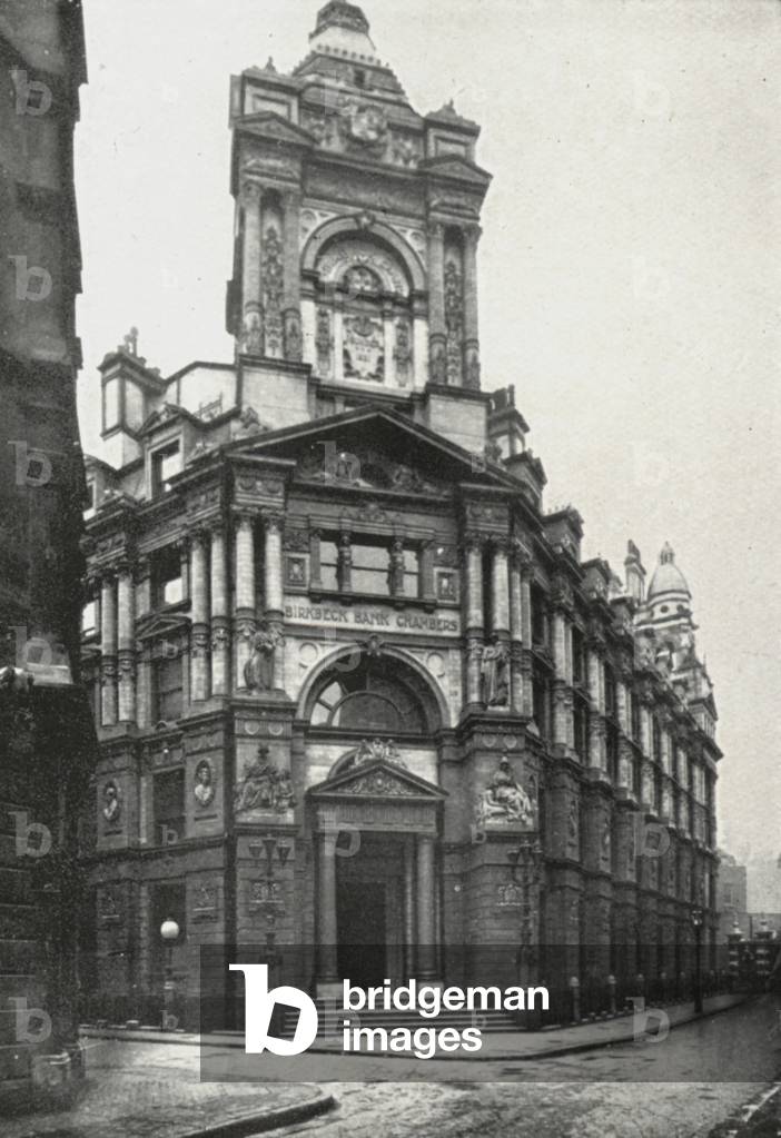 London: The Birkbeck Bank (b/w photo)