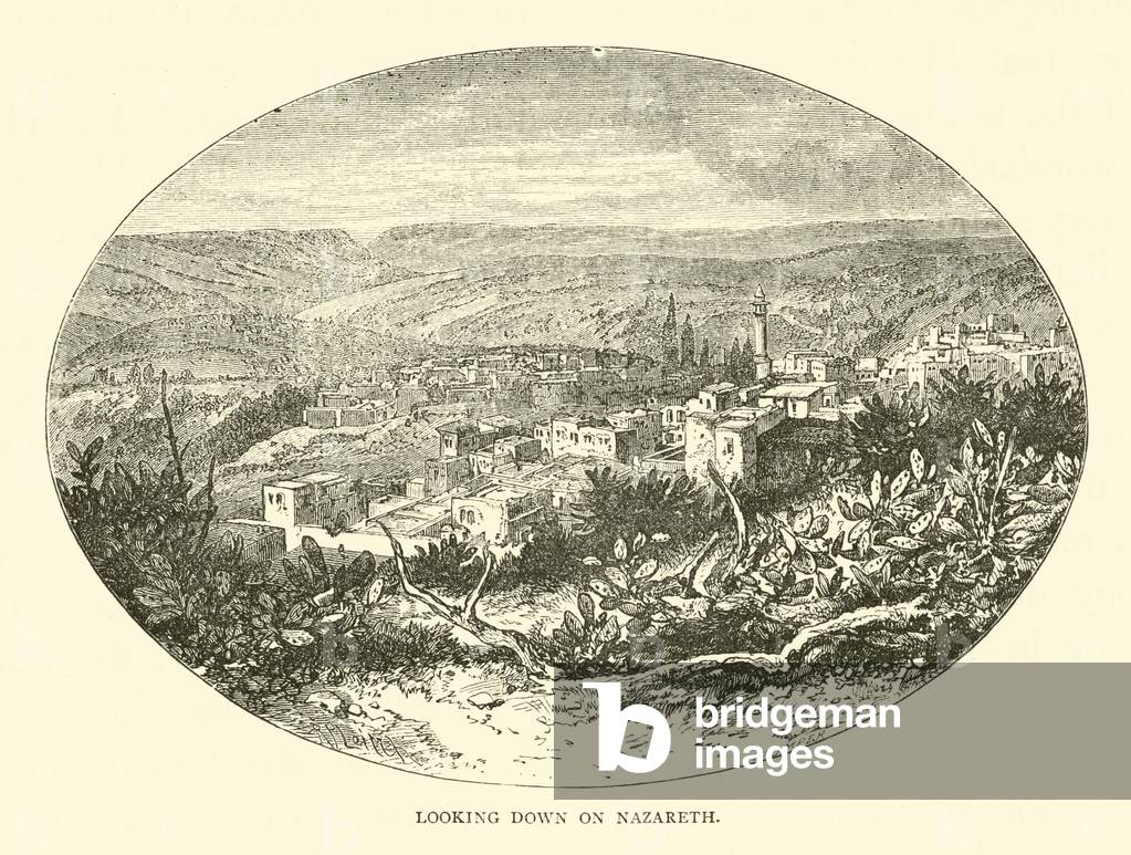 Looking down on Nazareth (engraving)