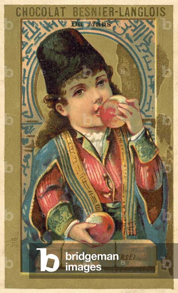 Peaches from Persia (chromolitho)
