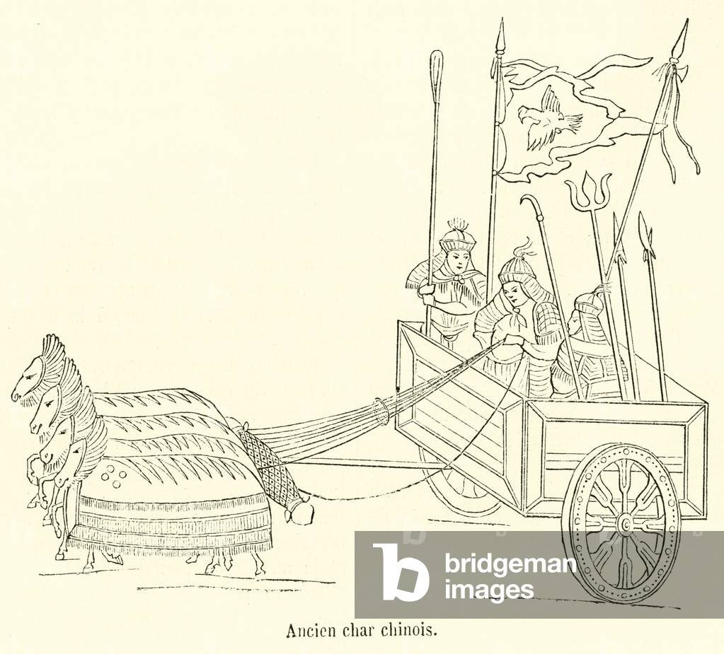 Ancien char chinois (engraving)