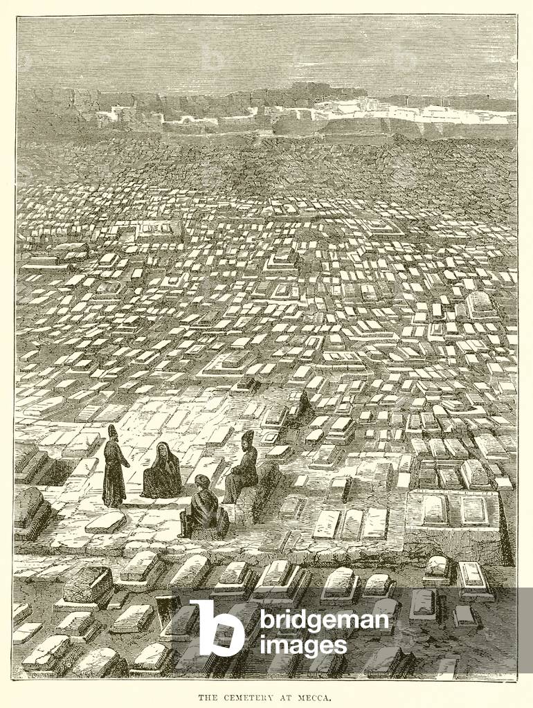 The Cemetery at Mecca (engraving)