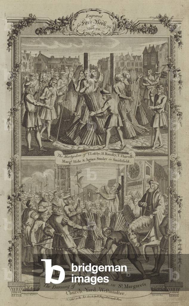 Illustration for Fox's Book of Martyrs, 1776 edition (engraving)