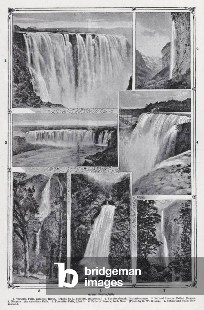 Great waterfalls (b/w photo)
