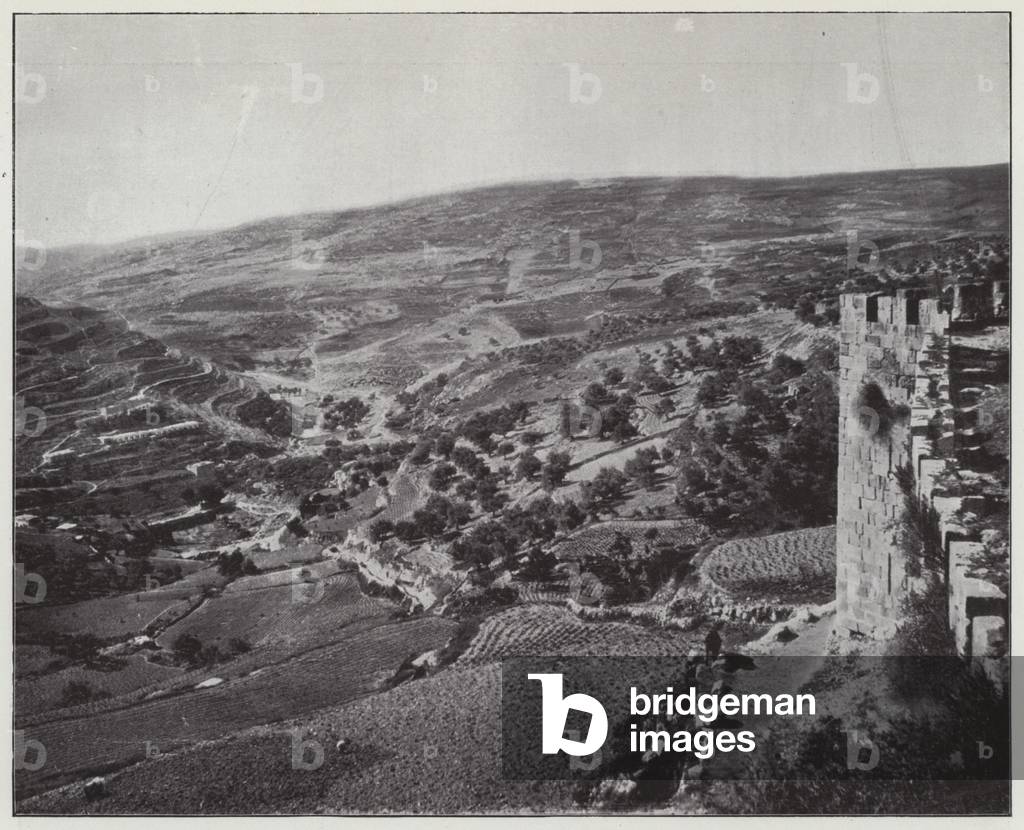 Jerusalem, Ophel (b/w photo)