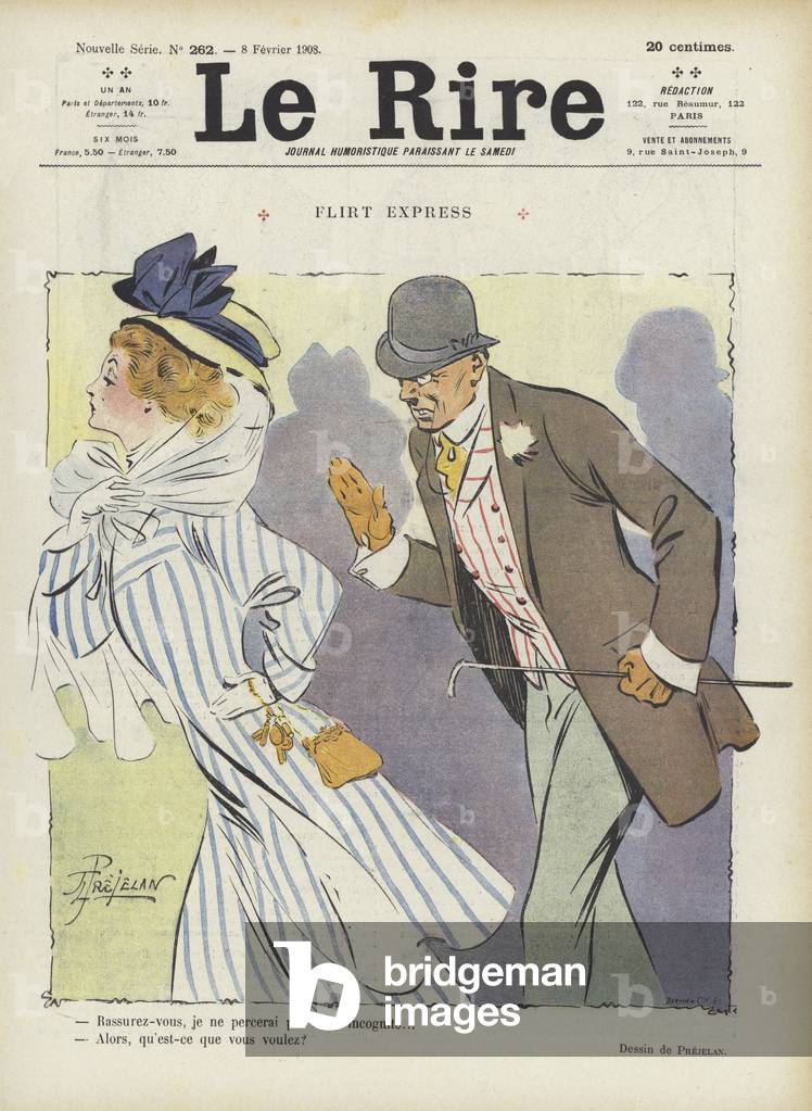 Illustration for Le Rire (colour litho)