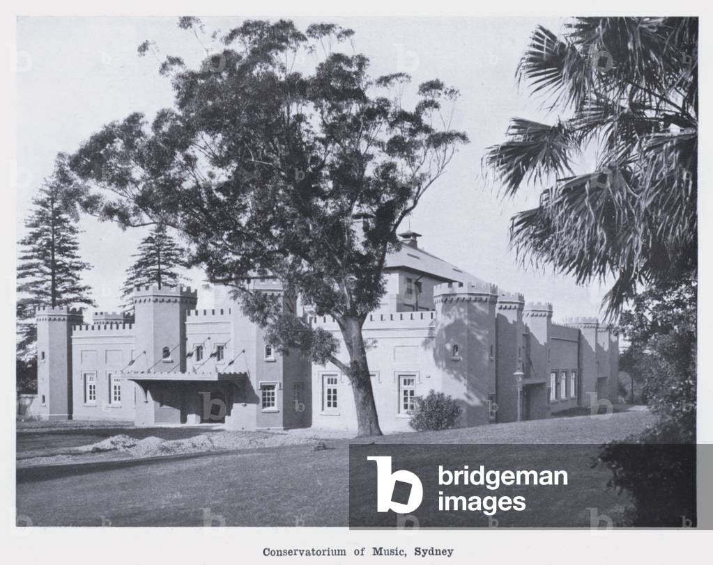 Conservatorium of Music, Sydney (b/w photo)