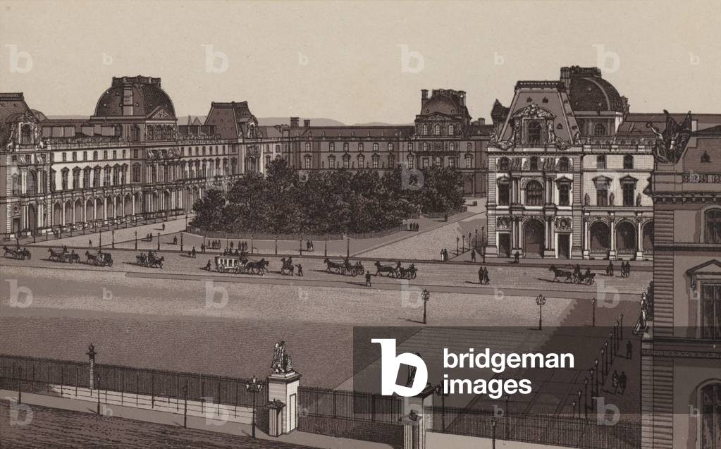 Paris: Le Nouveau Louvre (litho)
