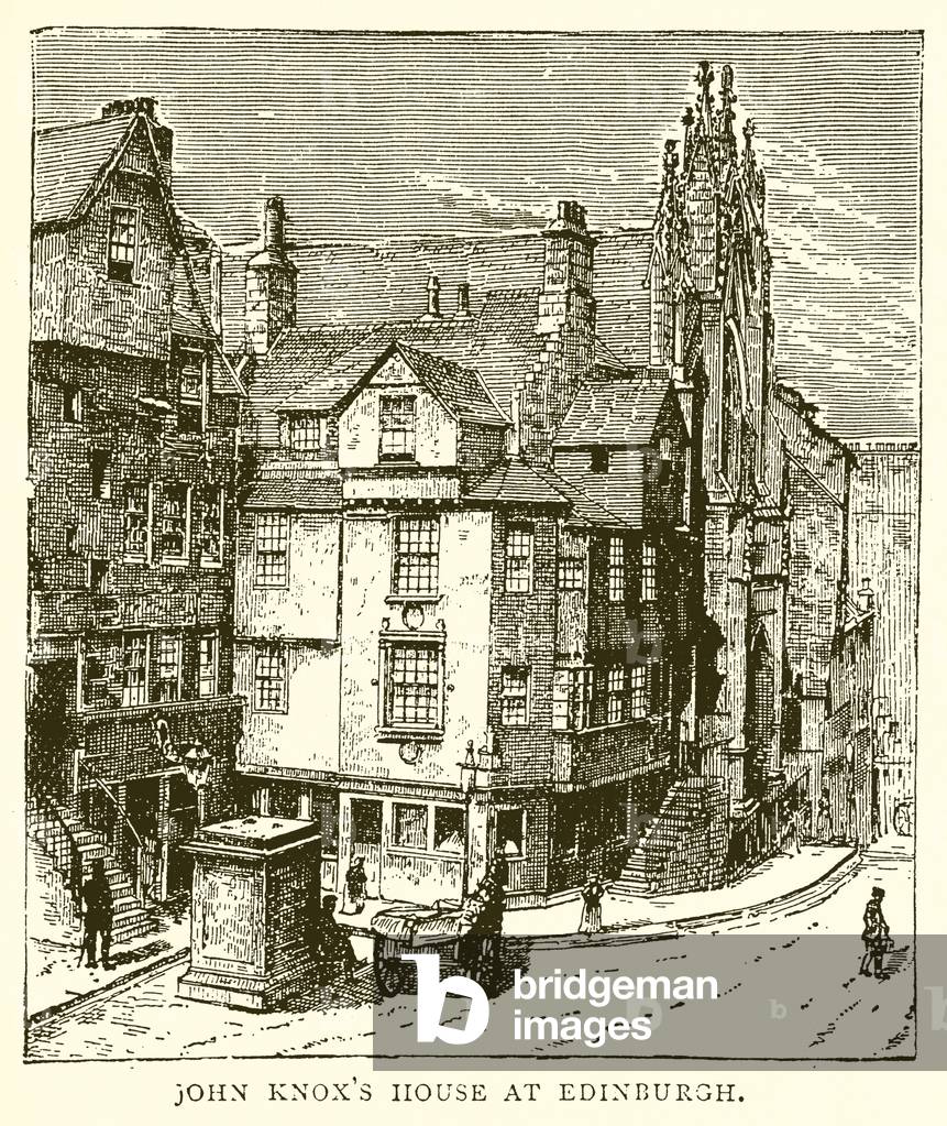 John Knox's House at Edinburgh (engraving)
