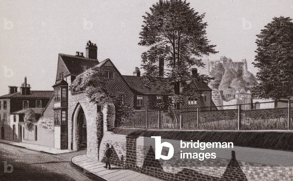 Castle and Castle Arch (litho)