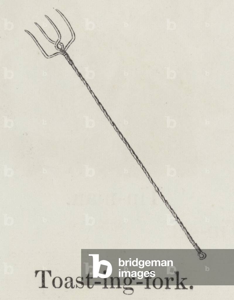 Toasting fork (engraving)