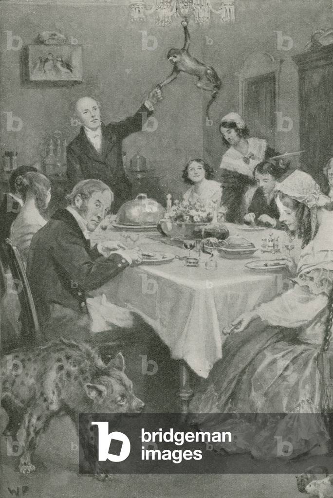 The dean and his amazing guests (litho)