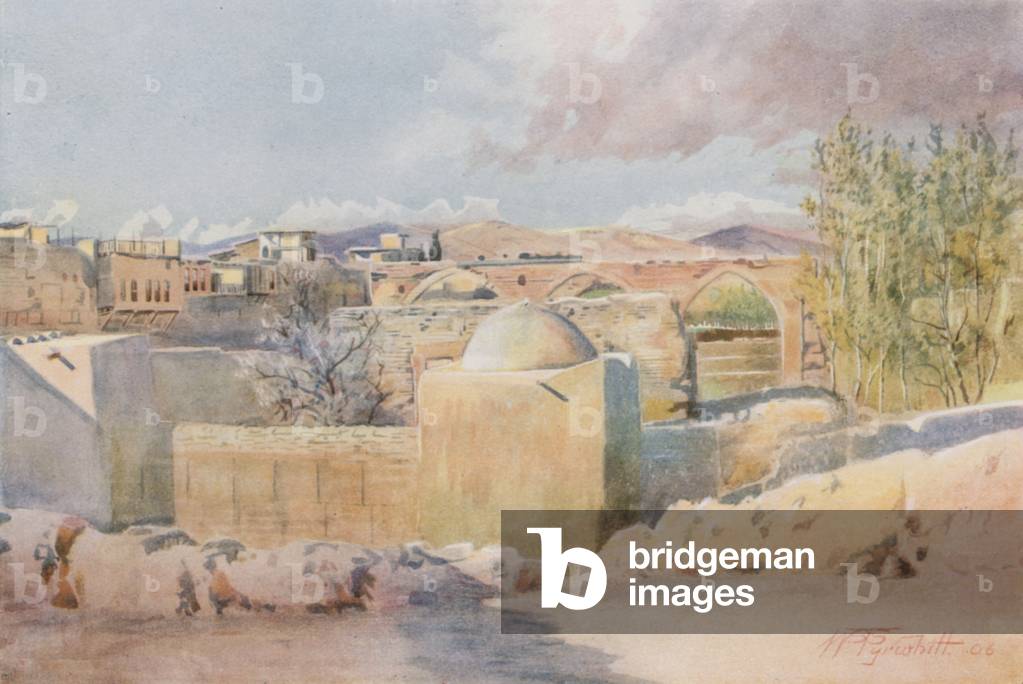 House of Naaman, Damascus (colour litho)