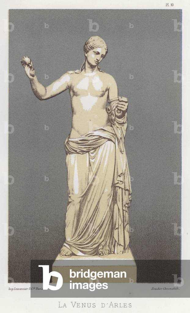 La Venus d'Arles (colour litho)