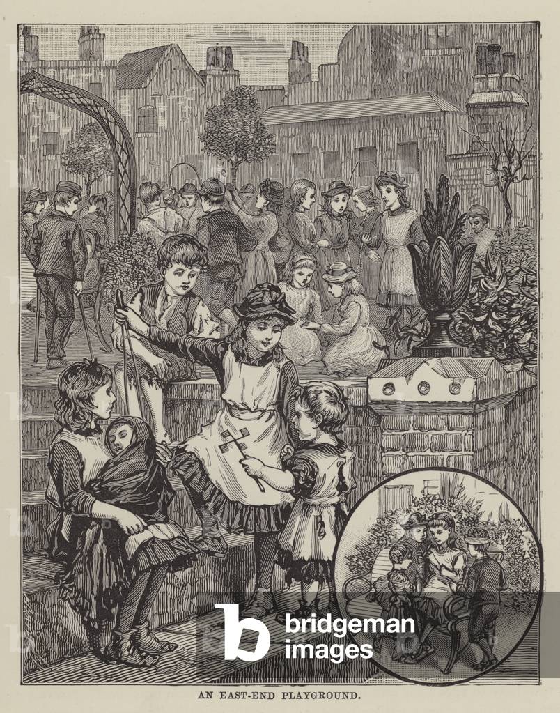 An East-End Playground (engraving)