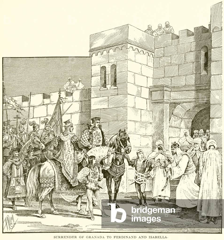 Surrender of Granada to Fredinand and Isabella (engraving)