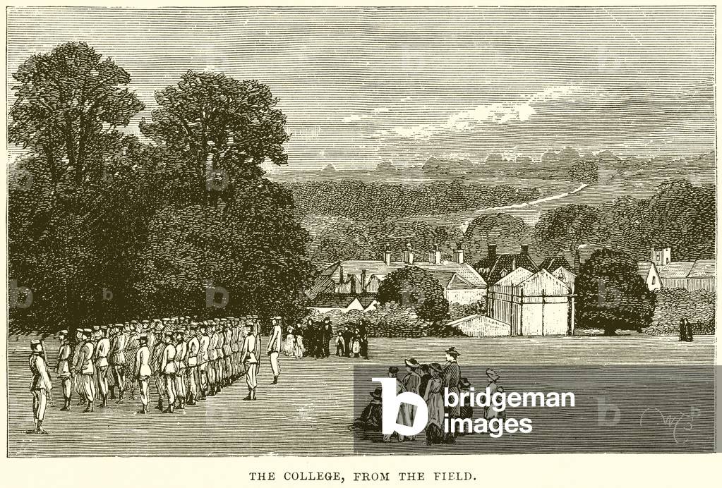 The College, from the Field (engraving)