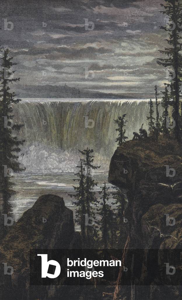 Falls of Niagara (coloured engraving)