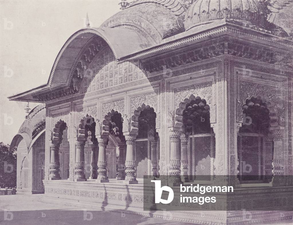Upper Portion of the Palace, Goverdhun (b/w photo)