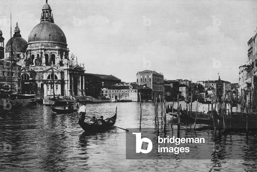 Venezia, Chiesa della Salute (b/w photo)