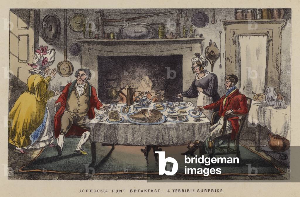 Illustration for Jorrocks Jaunts and Jollities (colour litho)