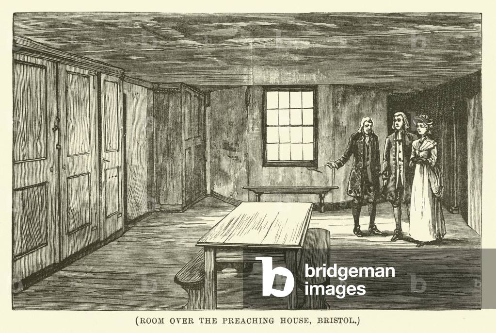 Room over the preaching house, Bristol (engraving)