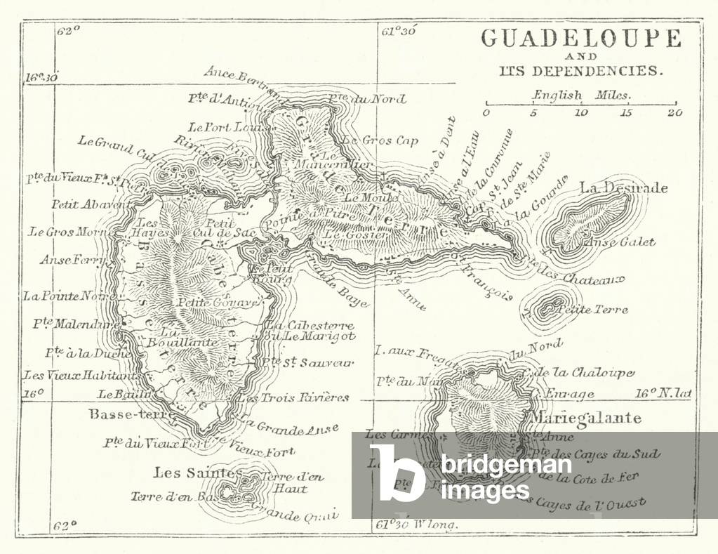 Guadeloupe and its Dependencies (engraving)