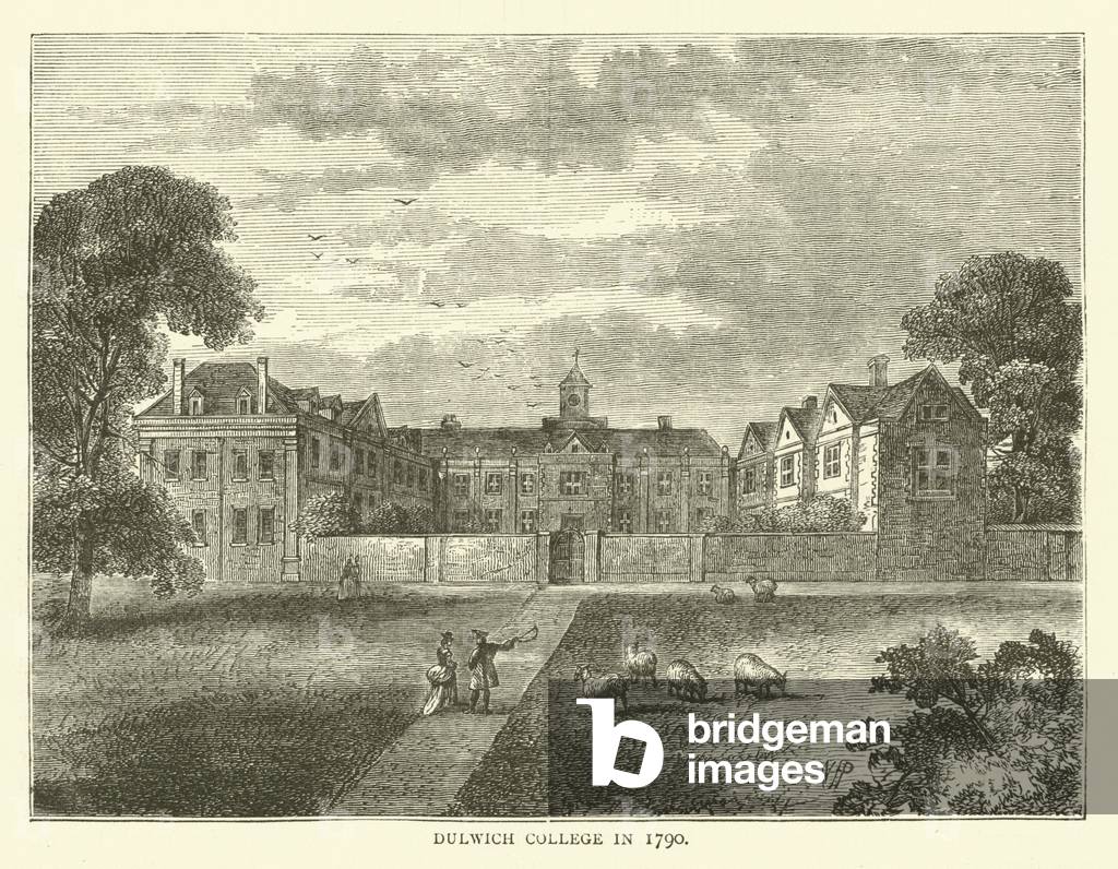 Dulwich College in 1790 (engraving)
