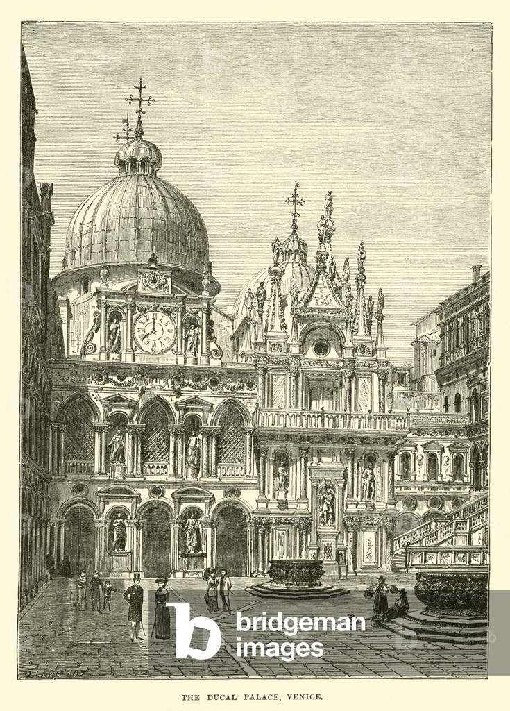 The Ducal Palace, Venice (engraving)