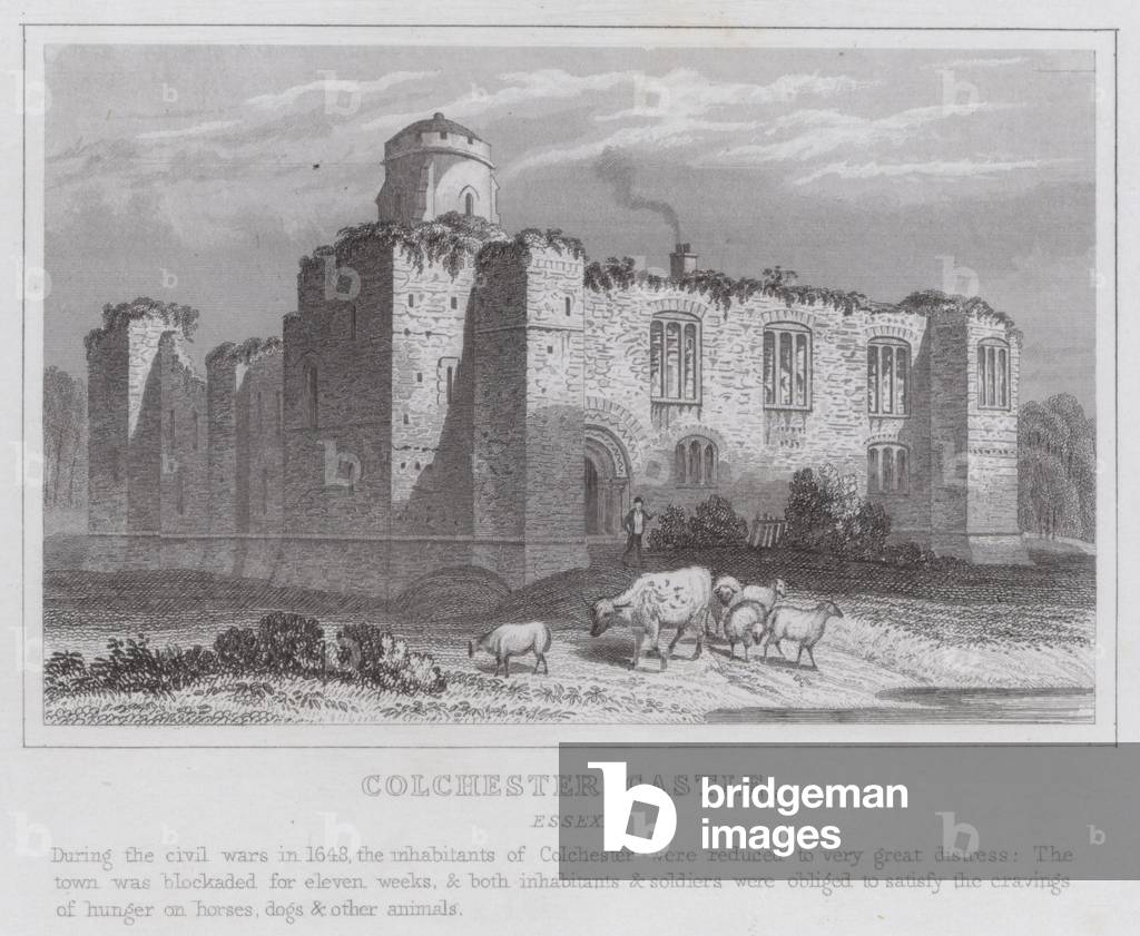 Colchester Castle, Essex (engraving)