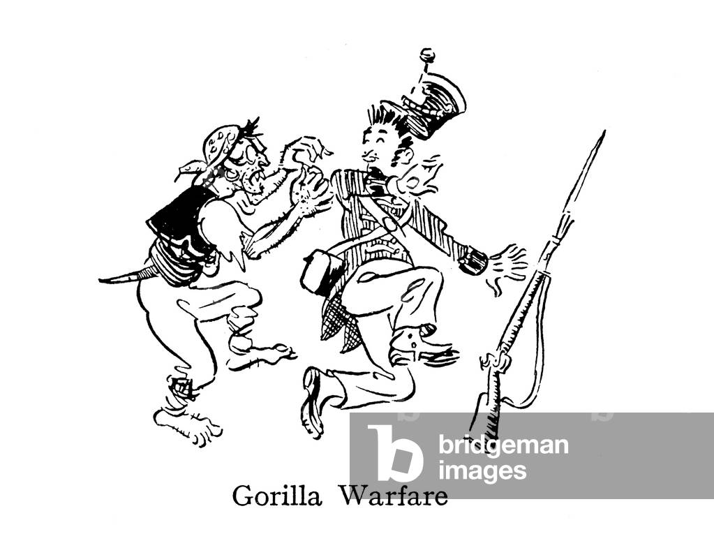 Gorilla Warfare, as practised in Spain and Portugal during the Napoleonic wars (lithograph)