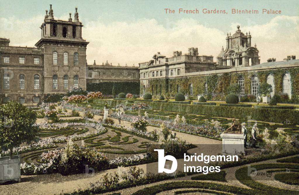 The French Gardens, Blenheim Palace (colour photo)