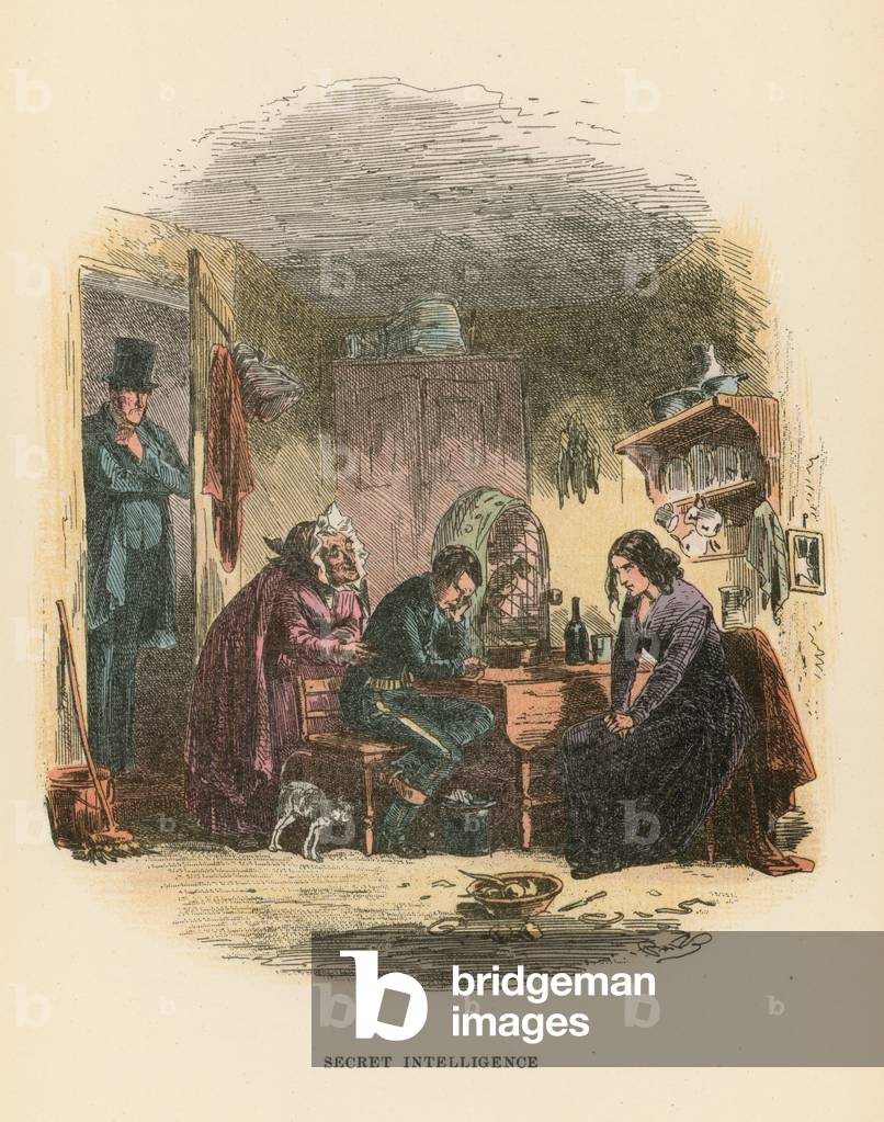 Illustration for Dombey and Son (colour litho)