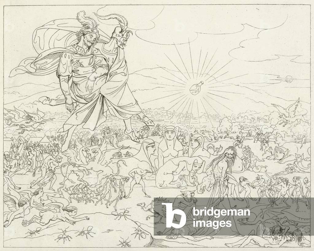 Illustration for Goethe's Faust (engraving)