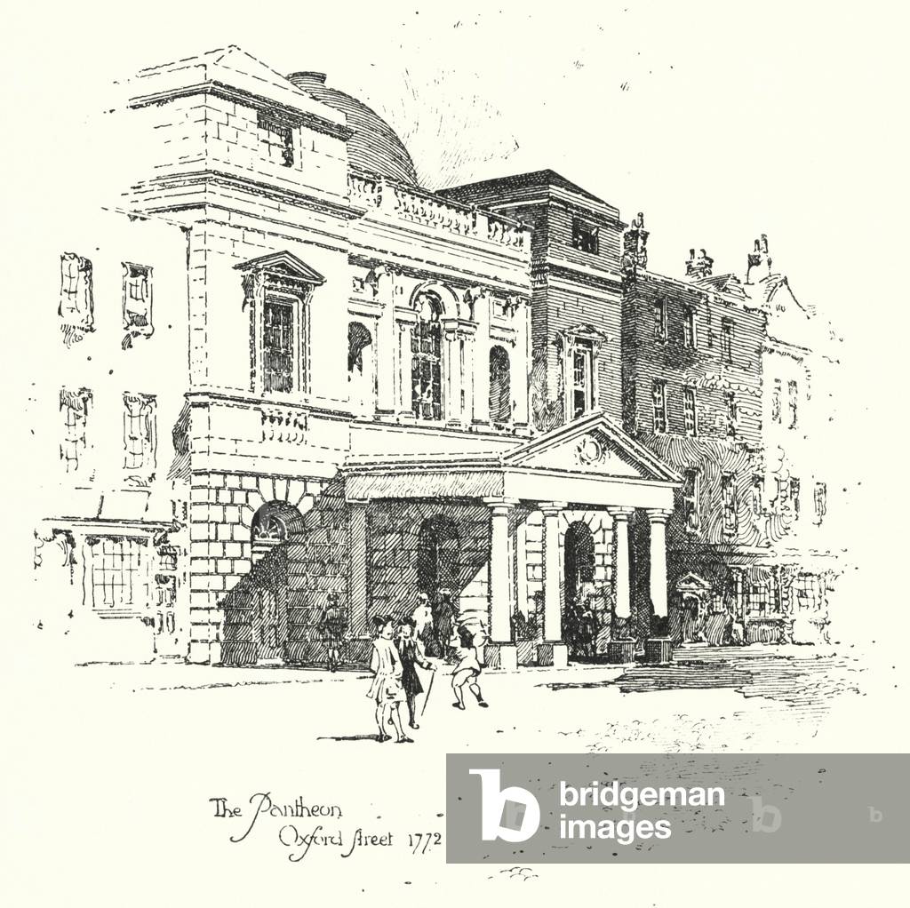 The Pantheon, Oxford Street, London, 1772 (litho)