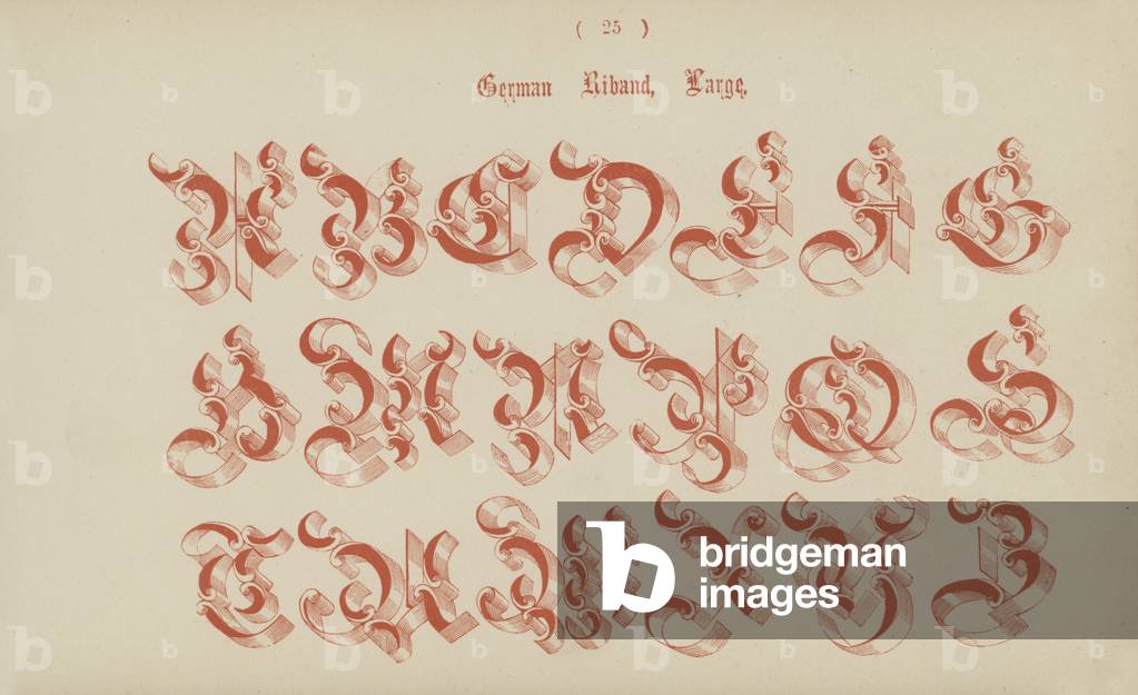 German Riband, Large (engraving)